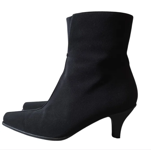 Stuart Weitzman Gore-Tex Black Heeled Boots 7.5 - Picture 3 of 16